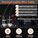Premium Series 100% Ofc Copper Rca Interconnects Stereo Cable, 2 Channel 1.5'