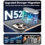 Magnetic Ultra-Thin Frosted Soft Touch Skin Borderless Carbon Fiber Bump Texture For Iphone 16 Pro Max Frameless Case 6.9" Slim Minimalist Lightweight Matte Hard For Magsafe Cover Case-Black