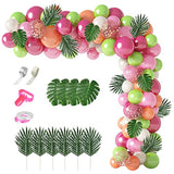 117pcs Tropical Balloon Garland Kit for Luau, Flamingo, Birthday & Baby Shower