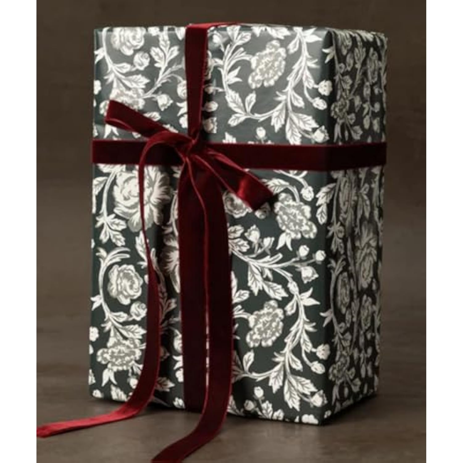 Burgundy Velvet Ribbon 5/8'' 25 Yards For Christmas Tree, Gift Wrapping, Flower Bouquet, Wreath Decorations, Bow Making