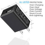 Compatible For Jitterbug Flip Phone Charger - [Ul Listed] For Jitterbug Flip, Smart 2 Cell Phone Micro Usb Wall Charger With 5Ft Cable