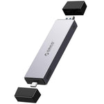 ORICO M.2 NVMe SATA SSD Enclosure Adapter Tool-Free, 10Gbps USB C 3.2 Gen2 PCI