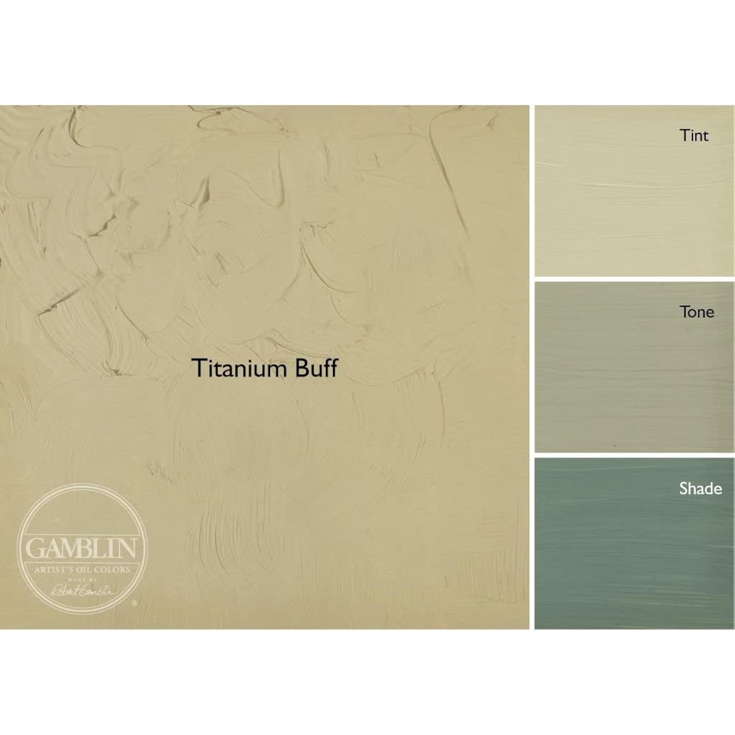 Gamblin Artist Oil, 150ml Tube, Titanium Buff (2815)