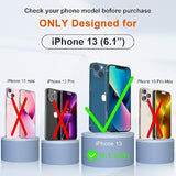 For Iphone 13 Case, With [2 Screen Protectors] [15 Ft Grade Drop Test] [Camera Protection] 360° Full Body Shockproof Slim Thin Phone Case Iphone 13 Cover 6.1"- Red