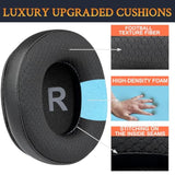 Earpads Replacement For Eksa E900/E900 Pro Gaming Headphones, Ear Pads Cushions With Durable Mesh Fabric, Noise Isolation Foam - Black