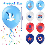 45 Pcs Nautical Balloons with Anchors & Sailboats for Kids’ Parties