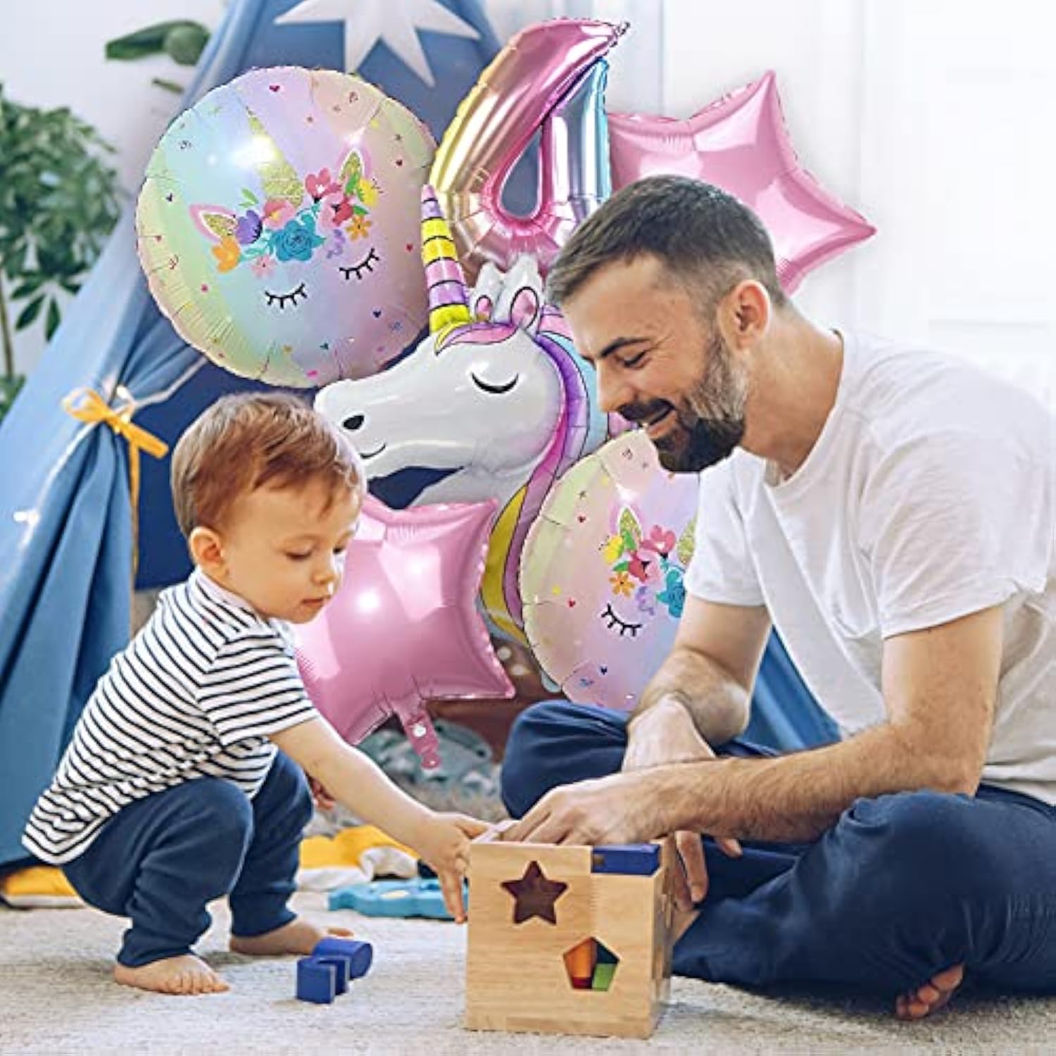 Unicorn Balloons Unicorn Birthday Party Decorations For Girls Foil Balloons Set Macaron And Rainbow Balloon Wedding Baby Shower Party Supplies (4)