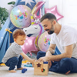 Unicorn Balloons Unicorn Birthday Party Decorations For Girls Foil Balloons Set Macaron And Rainbow Balloon Wedding Baby Shower Party Supplies (4)