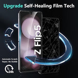 [ 2023 Upgraded Alignment Tool For Samsung Galaxy Z Flip 5 Screen Protector, 2 Pack Inner Soft Epu + 2 Pack Front Tempered Glass + 2 Pcs Metal Camera Lens Protector, Case Friendly