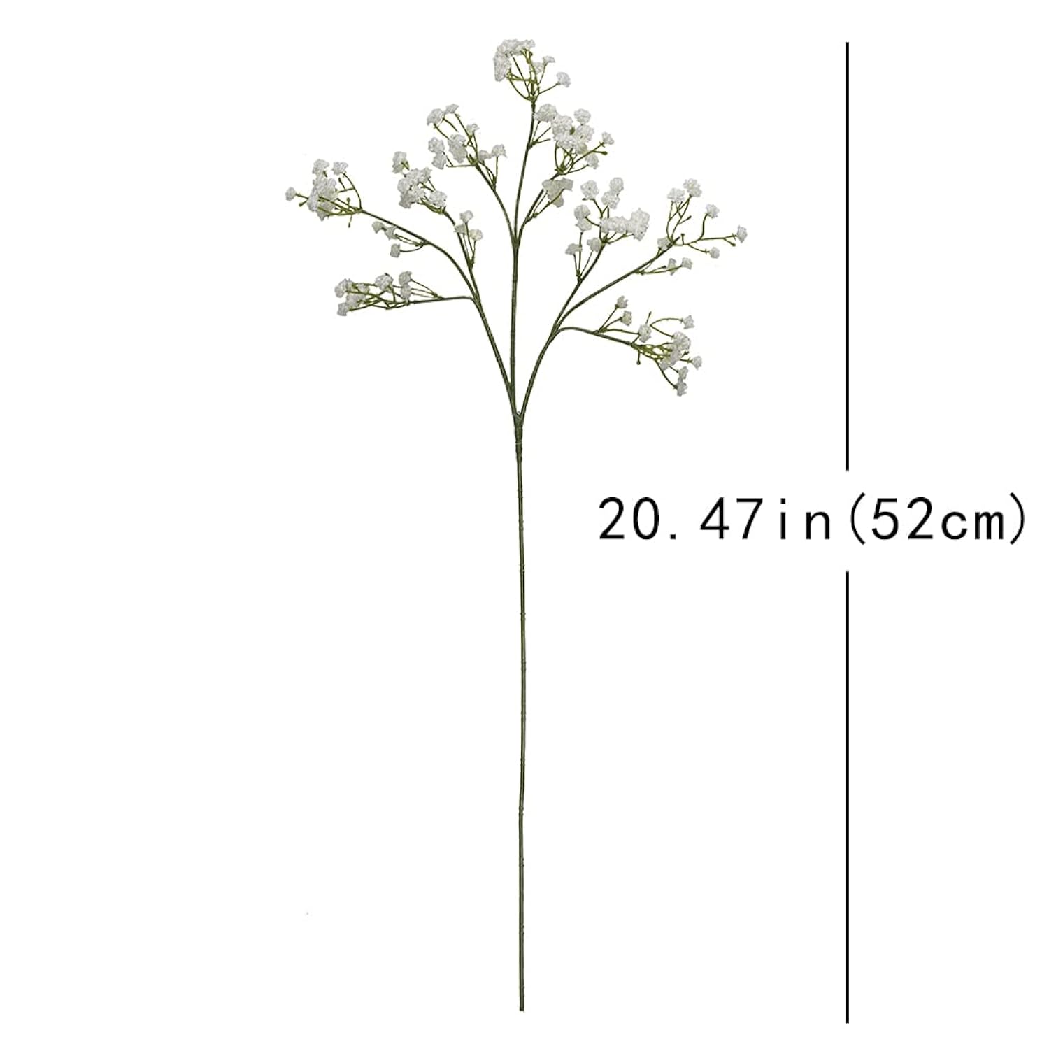Babys Breath Artificial Flowers,30Pcs Gypsophila Bouquets Real Touch 20" Long Stem Flowers For Wedding Home Garden Diy Decoration (White 30Pcs)