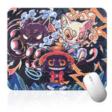 Cute Anime Mouse Pad 7.87 X 9.44 In, Anime Cat Mouse Pad With Non-Slip Rubber Base And Stitched Edge For Desk Computers Laptop Office