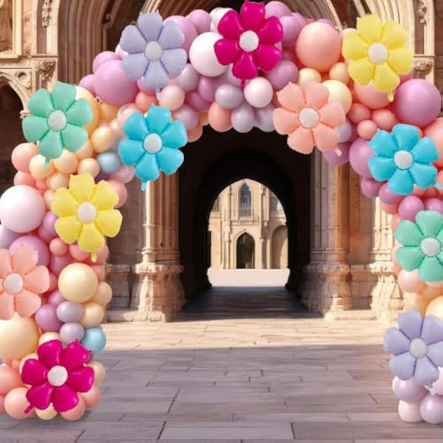 12 Pcs Daisy Balloons Flower Balloons Flower Theme Party Supplies Baby Shower Girls Birthday Party Wedding Decoration