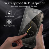 [2+2 Pack] Privacy Screen Protector for iPhone 15 Pro, Anti-Spy Shatterproof Tempered Glass with Camera Lens Tempered Glass 9H Hardness Bubble Free