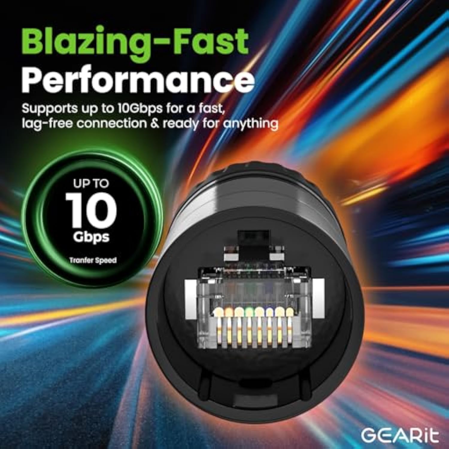 GearIT CAT6 Ethernet Cable, EtherCON-Compatible (250 Feet) RJ45 Connectors for