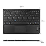 Ultrathin 4Mm Wireless Bluetooth Keyboard With Built-In Multi-Touch Touchpad For Ipad, Iphone, Samsung Galaxy, Nexus, Microsoft Surface, Hp And Other Bluetooth Devices [Retail Packaging]