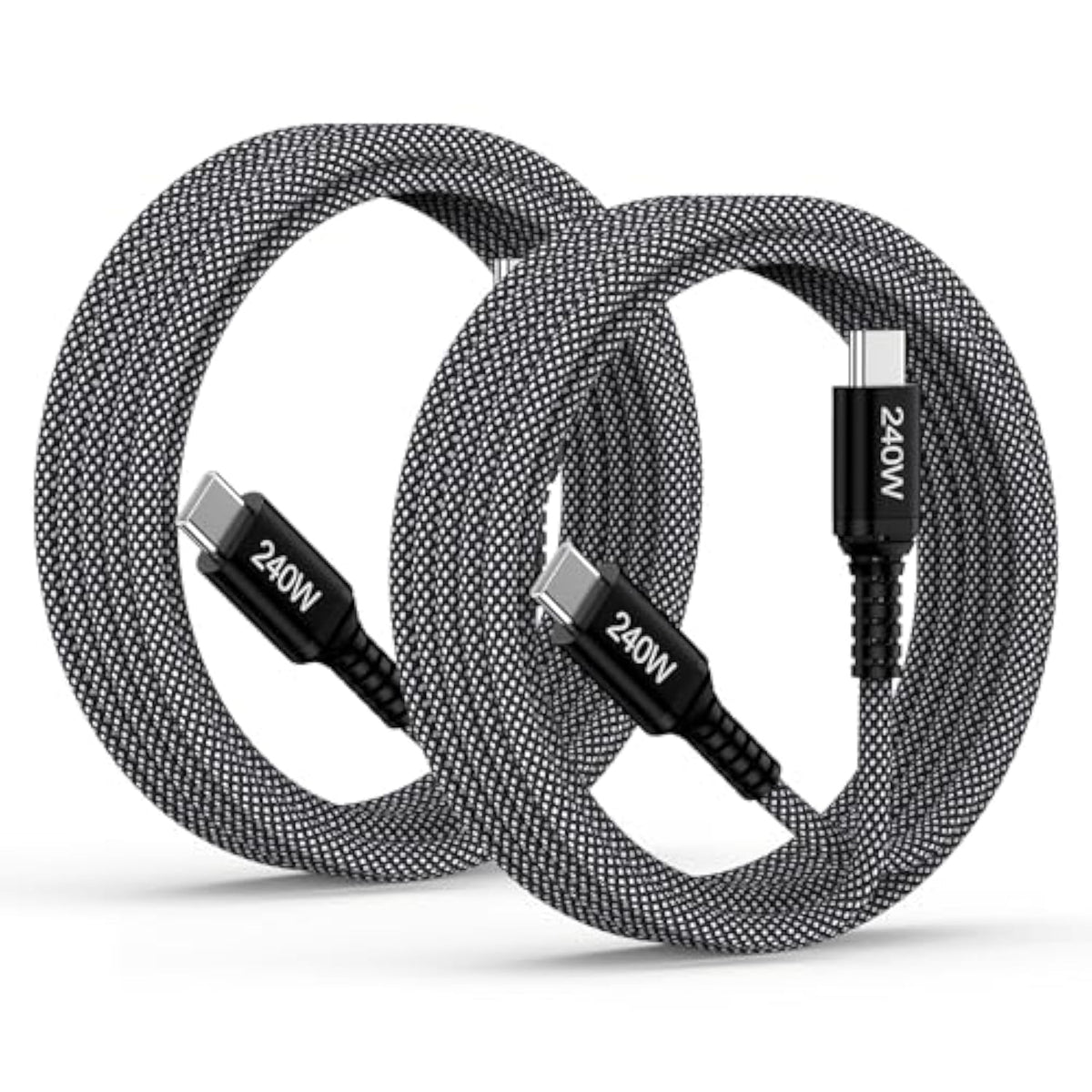 For Samsung Charger Cable 6Ft 240W Usb C To Usb C Super Fast Charging Cord For Samsung Galaxy A17 Z Flip 7 Fe Z Fold 7 A16 A36 S25 Ultra Macbook Ipad, 2Pack Type C Android Charger Braided Power Cord