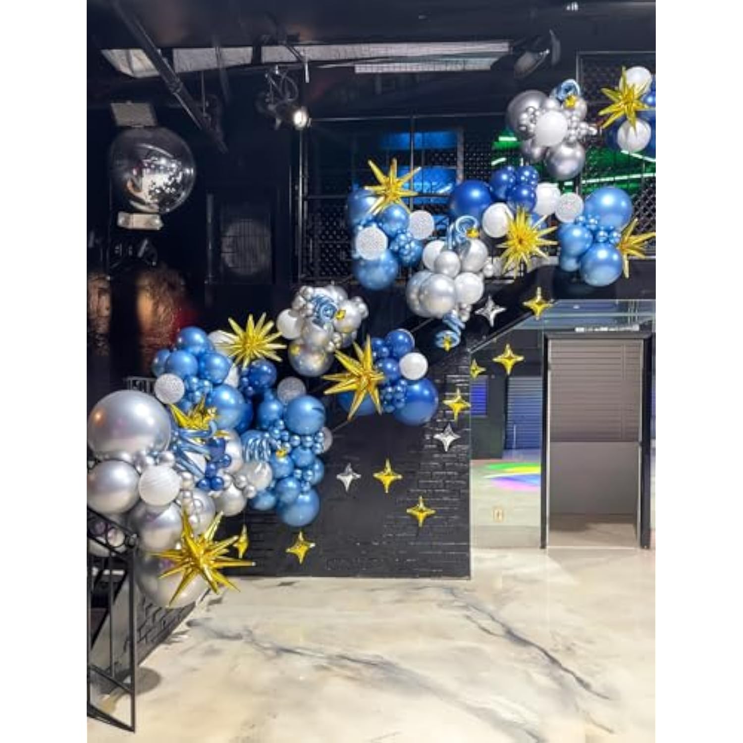 8Pcs Gold Star Balloons, Explosion Star Foil Balloons Huge Starburst Balloon Magic One-Piece 14-Pointed Mylar Spike Balloon For Fall Halloween Birthday Wedding Graduation Party Decorations