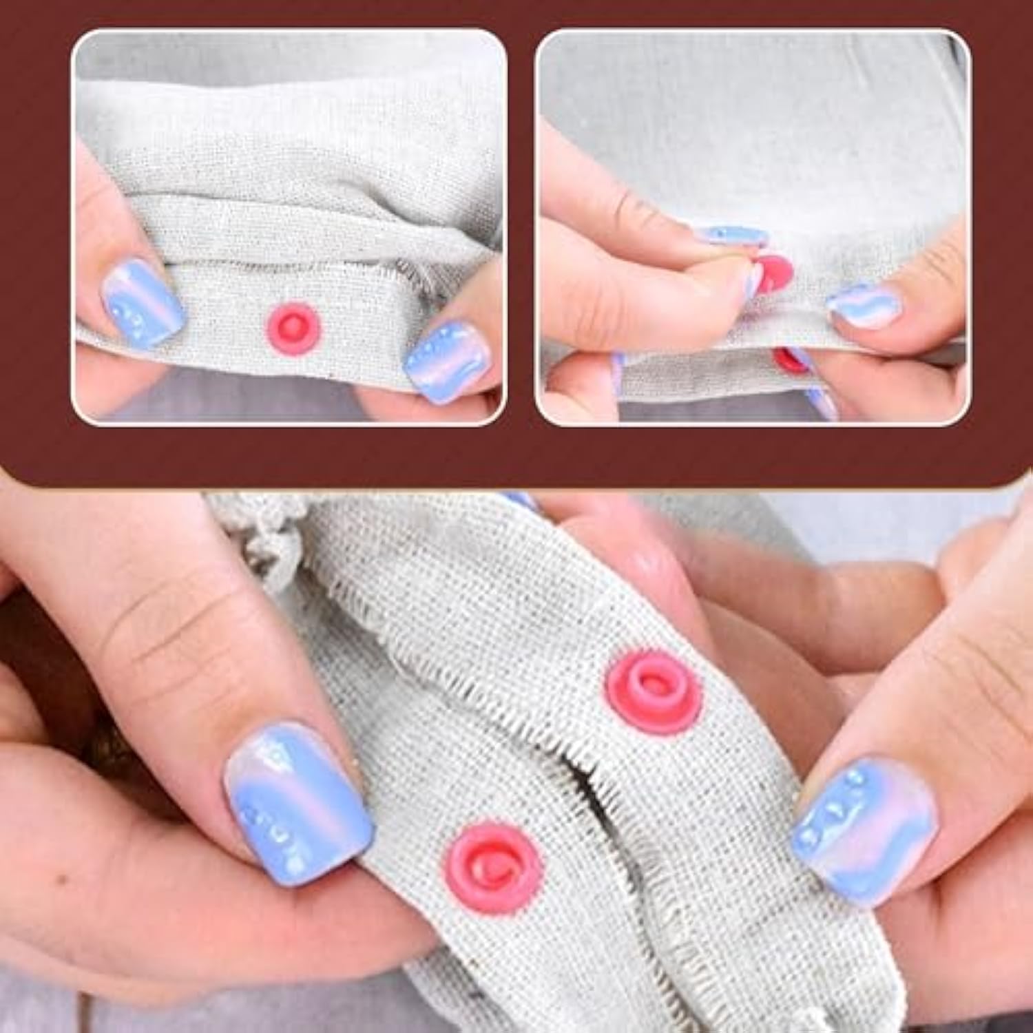 Plastic Snaps For Clothing - No-Sew Plastic Snap Buttons - T5 Snap But