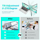 Portable Monitor - [2026 Upgrade] Mobile Pixels Max Ds 14.1'' Laptop Screen Extender, Usb C/Hdmi Plug And Play, 1080P Monitor For 14''-17 '' Laptops, Compatible With Mac/Windows/Android/Switch