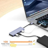 4-Port Usb 3.0 Hub For Laptop, Ultra Slim Usb Hub With 5Gbps Transfer Speed Us