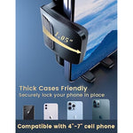 Phone Holders For Your Car: [Never Blocking] Air Vent Cell Phones Mount For Iphone & Samsung Android Smartphone [Thick Cases Friendly] Hands-Free Auto Mobile Phone Stand