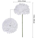 100 Pack Artificial Carnation Flowers Picks Bulk White Carnations Stems Silk Carnation Flower Heads With Wired Stems 3.5" X 7.9" (Wxh) Floral Arrangement Diy Wreaths