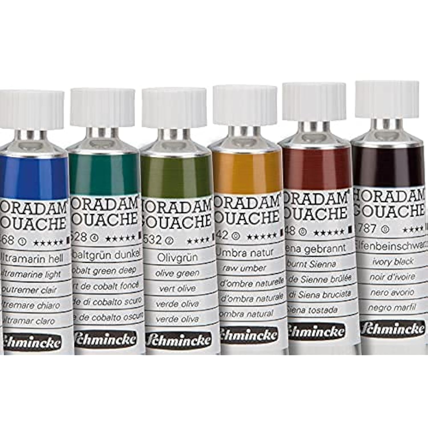 - Horadam Gouache, 10 X 0,51 Fl Oz / 15 Ml Tubes, 72 701 097, 10 Finest Gouache Colors In A Metal Box, Highest Concentration Of Pigments