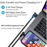 Iphone Charger 1Ft 90 Degree 2 Pack Mfi Certified Elbow Short Lightning Cable Right Angle Fast Charging Cord For Iphone 14 13 12 11 Pro X Xs Xr 8 Plus 7 6 5 (Black,1 Foot)
