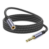 3.5Mm Extension Cable 6.6Ft/2Meter Audio Male To Female Stereo Extension Adapter Nylon Braided Cord Compatible For Home/Car Stereos Smartphones Headphones Tablets Media Players And More