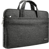 Laptop Bag For 13 Inch Macbook Air Pro M1 14 Inch Hp Laptop Case Cover Chromebook Pavilion X360 Stream 14" Asus Acer Lenovo 14In Computer Sleeve With Handle Waterproof Canvas Briefcase Black Grey