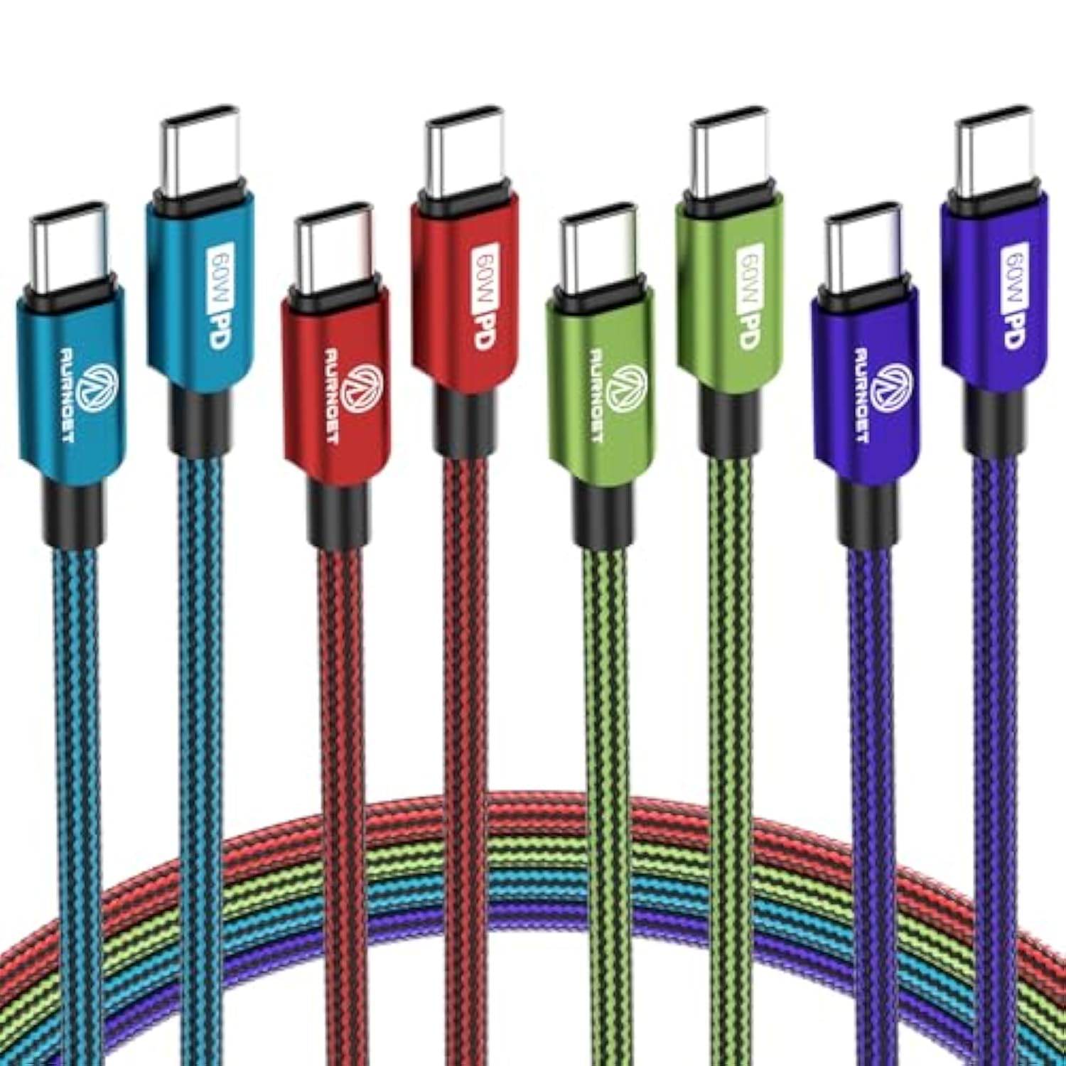 Usb C Cable, 4 Pack 10Ft Usbc To C Cables Type C Cable Fast Charging Usb C Charger Cable Compatible With Iphone 16 15 Pro/Pro Max/Plus, For Samsung Galaxy Series, Macbook And More