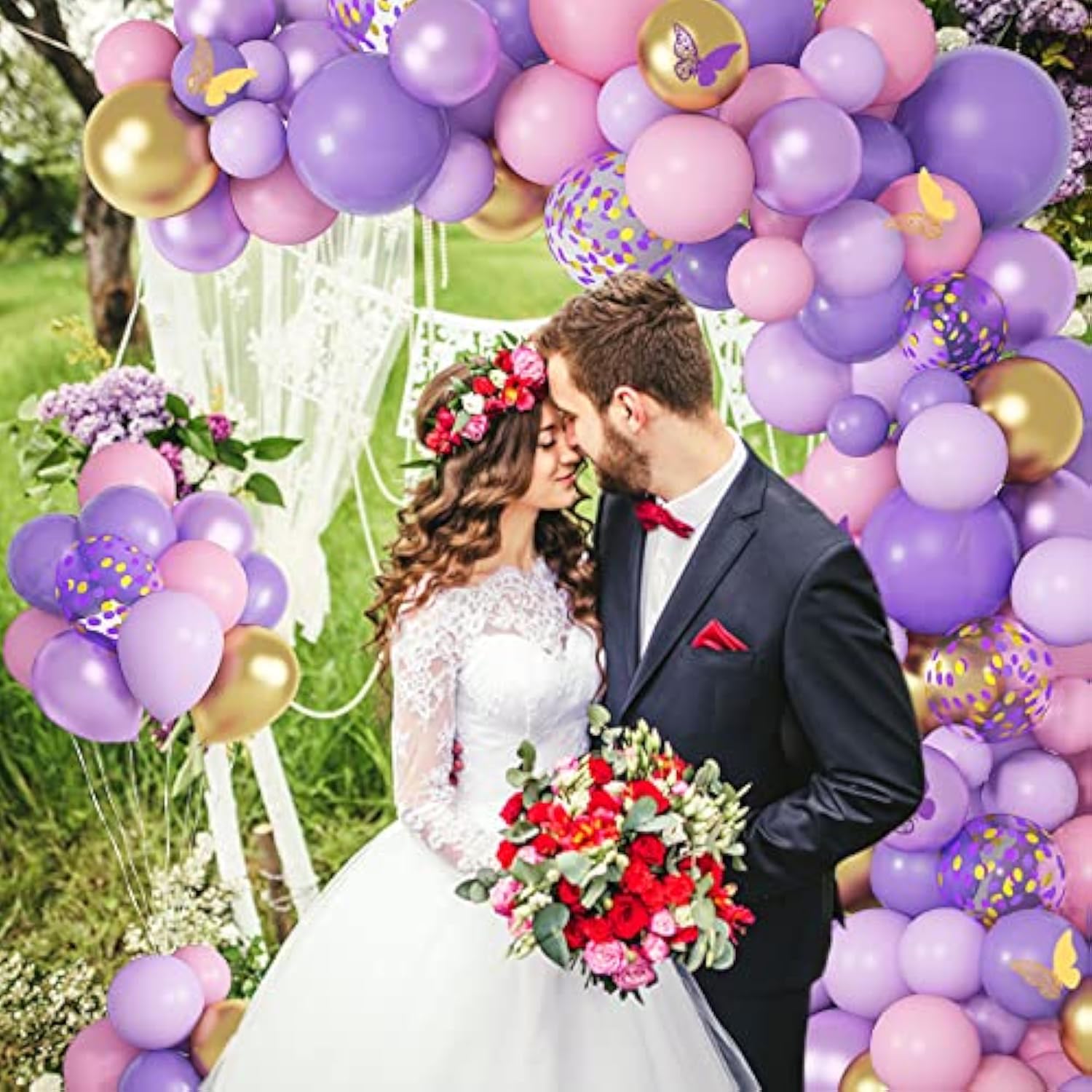 Purple Pink Butterfly Balloon Garland Arch Kit, Butterfly Baby Shower