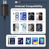 Phone 17 16 Pro Max Charger Fast Charging Block, 30W Phone 17/16 Pro Max Usb C Fast Charger With 6.6Ft Type C Fast Charging Long Cable Cord For I.Phone 17 Pro Max/17 Pro/17/Air/16 Pro Max/16 Pro/15