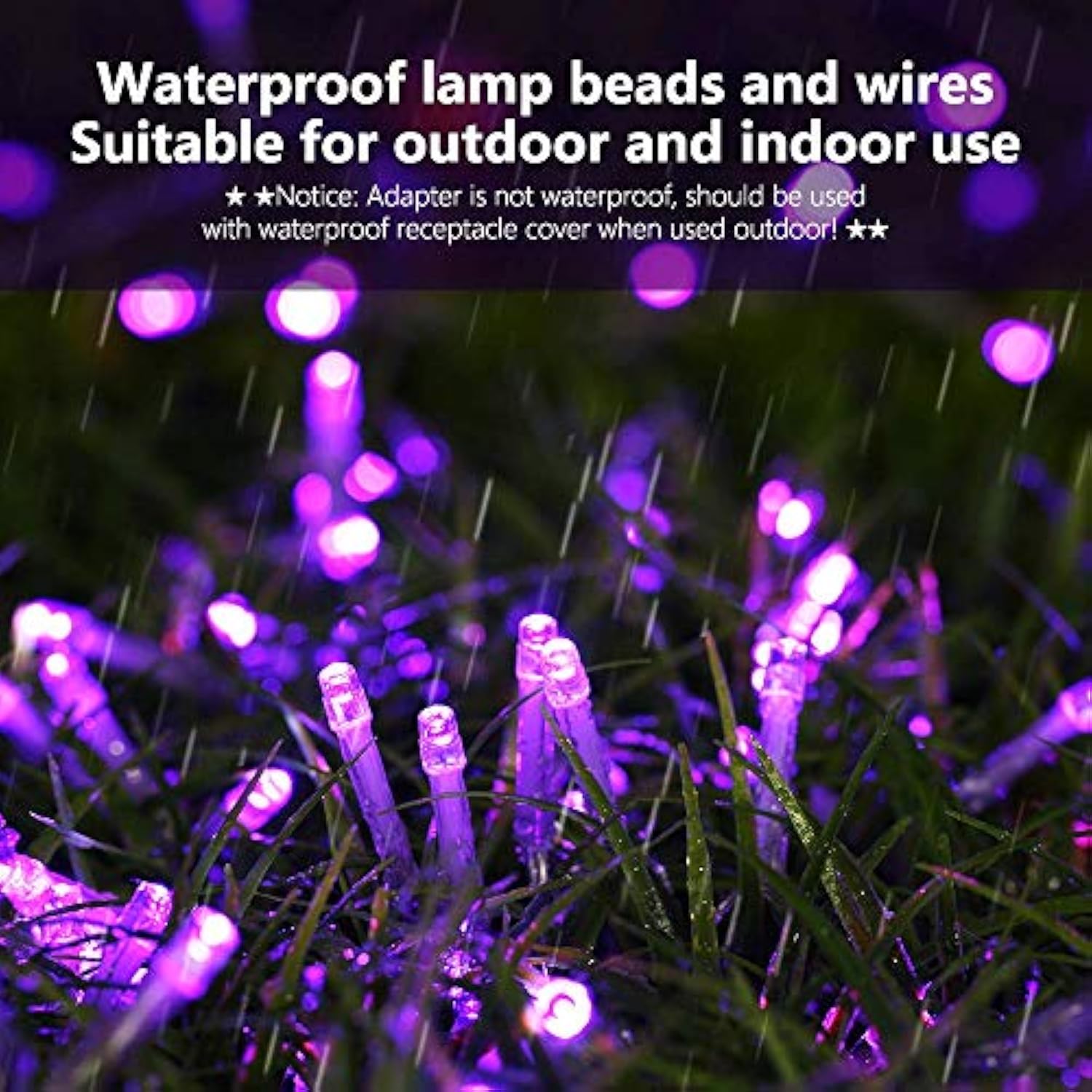 Purple String Lights Christmas - 320 Led 35M/115Ft 8 Modes End-To-End Plug In Indoor/Outdoor Waterproof Decorative Insid