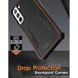 Neon Series Case Designed For Samsung Galaxy S22 Plus 5G 6.6 Inch, Dual Layer Heavy Duty Tough Rugged Lightweight Slim Shockproof Protective Case 2022 Cover For Galaxy S22+ 5G, Black