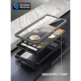 Guardian 6Ft Drop Tested Case For Pixel 6A 5G - Built-In Screen Protector, Full Body Hybrid Shockproof, Black/Clear