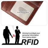 Detachable Wallet Case for iPhone 15 Pro Max RFID Blocking Card Slots Holder Premium PU Leather Magnetic Kickstand Shockproof Wrist Strap Removable