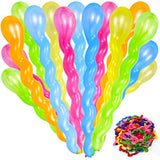 100Pcs 40in Spiral Latex Balloons for Boys and Girls Birthday Parties