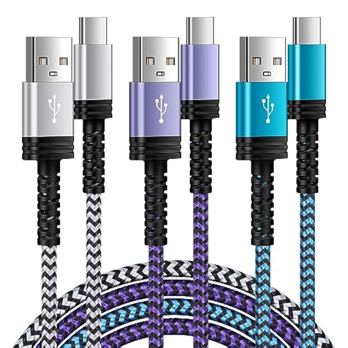 Type C Charger Cable Fast Charging, [10Ft,3Pack] Long Android Phone Charger Us