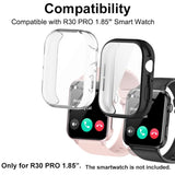 Watch Cases Compatible With Iowodo R30 Pro 1.85” Smart Watch, Tpu Case With Screen Protector, Protecting Watch Body & Screen