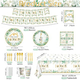 162 Pieces Housewarming Party Decorations - Including House Party Plates And Napkins, Cups, Home Sweet Banner, Home Tablecloth For Welcome Home New Home Decoration Supplies, Serve 20