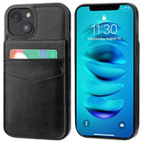 Compatible With Iphone 14 Plus Case Wallet With Credit Card Holder, Flip Premium Leather Magnetic Clasp Kickstand Heavy Duty Protective Cover For Iphone 14 Plus 6.7 Inch (Black)
