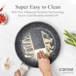 21Pcs Pots And Pans Set Nonstick, Cookware Set Black Granite Induction Kitchen Cooking Set W/Frying Pans & Saucepans(Pfos, Pfoa Free)