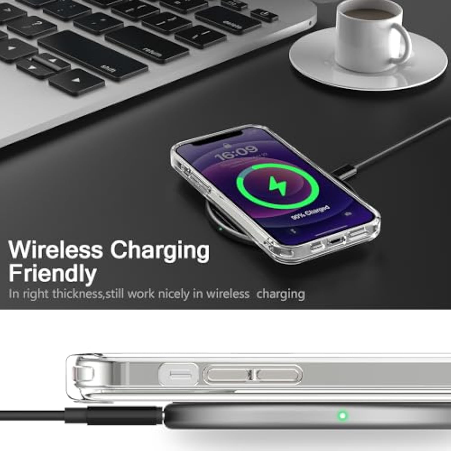 For Iphone 11 Case With Screen Protector And Camera Lens Protector - Fashionable Flower Floral Designs For Women Girls - Shockproof Acrylic Clear Phone Cover 6.1" Blooming Flowers