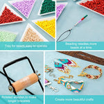Value Bead Loom Kit, 11343 Pcs Loom Beading Supplies With Lots Of Seed Beads, Complete Jewelry Making Tools And Accessories, Beading Loom Kits For Adults Jewelry Making Bracelets Belts