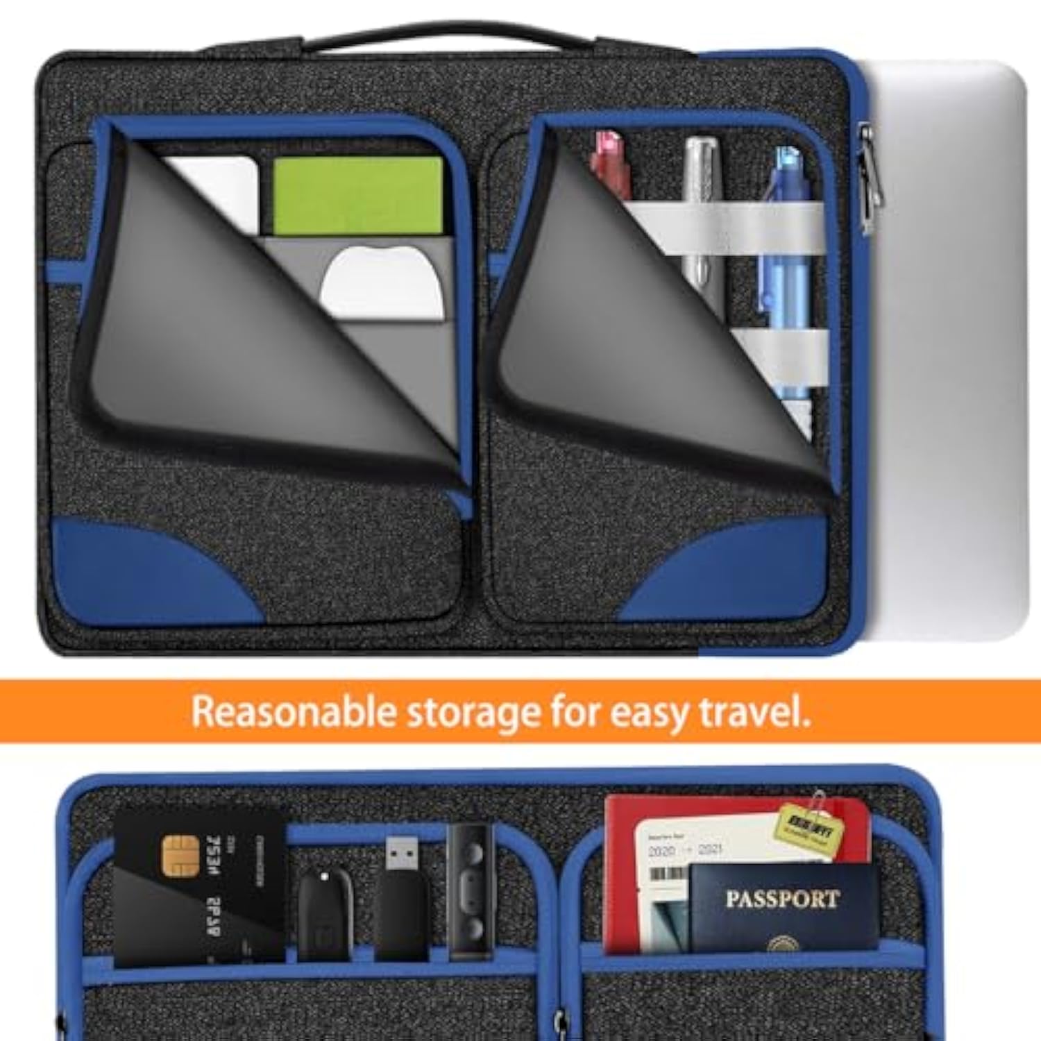 Laptop Case 15 15.6 16 Inches Sleeve Slim Briefcase Spill-Resistant Handbag For Most Popular 15" 15.6" 16" Notebooks?B01Bl02