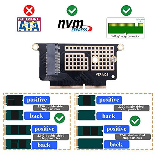 Replacement M.2 Nvme Ssd Convert Adapter Card Upgrade For Macbook Pro 13 Inch With Retina Display A1708 (Late 2016 Mid 2017)