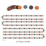 Orange Halloween Garland 52Ft Polka Dot Streamers Banner Party Decorations Fall Decor