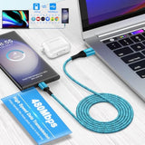 Usb C Charger Cable Fast Charging 3 Pack 6Ft For Iphone 16 15 Pro Max/15 Plus/15 Pro/15, 3.1A Braided Car Cord Usb A To Usb C Android Phone Power Cord For Samsung Galaxy S24 A54 A14 S23 Ultra S22 S21