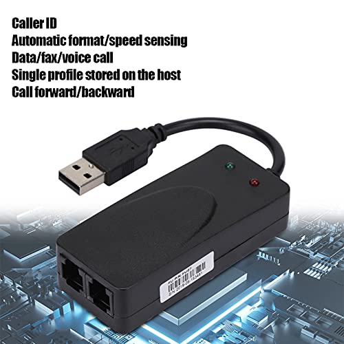 Usb 2.0 56K Fax Modem, External V.90 V.92 Modem With Dual Ports, Usb Data Modem Compatible With Win 7/Win 8/Win 10/Win Xp, Auto-Dial, Tone And Pulse Dialing, Auto Answer, Auto Retrain